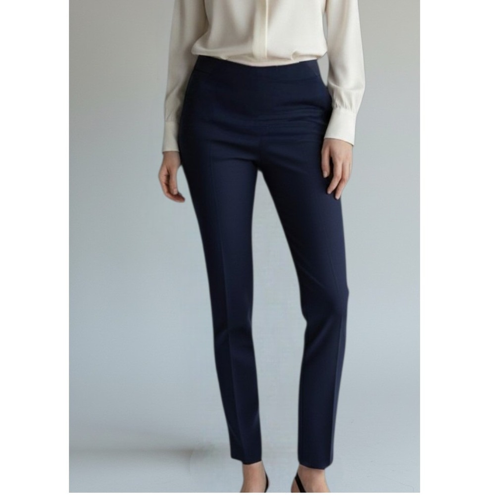 Charter Club Women 4P NEW Skinny Leg Ankle Pants Navy Office Siren Minimalist